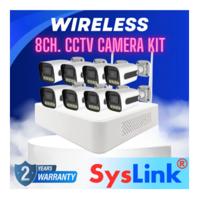 SysLink Fully Wireless DIY CCTV Camera Kit (8 Channels)