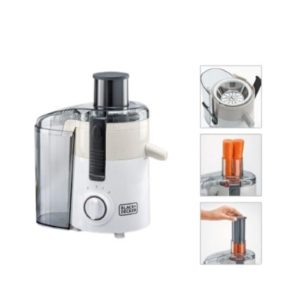 Black + Decker 250W Juice Extractor With Pulp Container ? JE250-B5