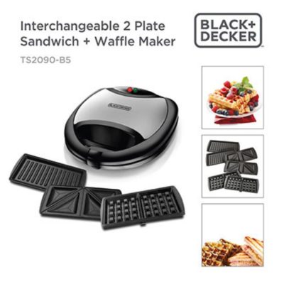 Back + Decker Sandwich, Grill And Waffle Maker – 3 In 1 – Ogb-Ts2090-B5