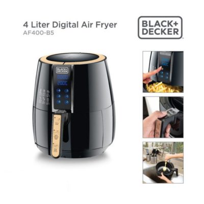 Black & Decker 1500W 4L Digital Air Fryer ? Af400-B5