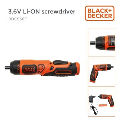 Black+Decker 3.6V Li-Ion Screwdriver – Bdcs36F-In