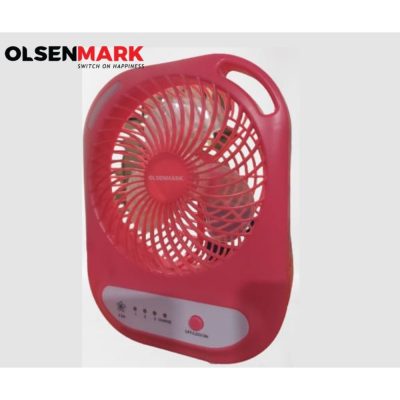 Olsenmark Rechargeable 6 Inch Mini Table Fan With Light – Omf1785(Null)