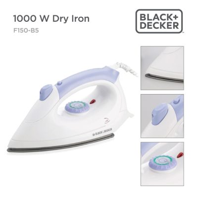 Black & Decker Dry Iron – 1000W-Ogb-F150-B5