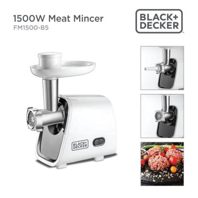 Black + Decker 1500W 3-In-1 Meat Mincer/Grinder ? Fm1500-B5