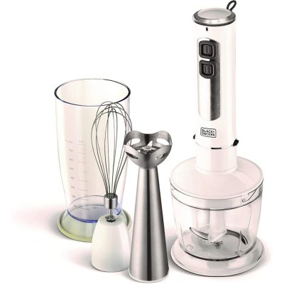 Black and Decker 400W 3 in 1 Hand Blender with Chopper and Whisk – SB-4000-B5