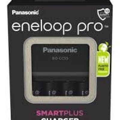 Panasonic Eneloop charger with 4 rechargeable batteries – BQ-CC55