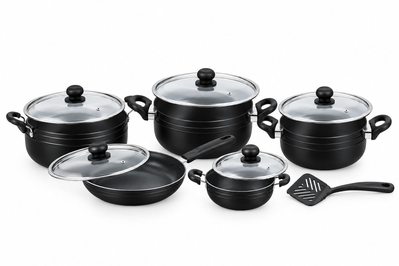 WIPRO 11pcs Cookware Set with Stainless Steel Lid - WP-GSS11PCS | Premium & Elegant Non-Stick Cookware Set 2 97ad202f 8a16 46c4 ab1c 9d218a603e02