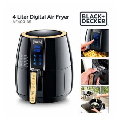 Black And Decker Digital Air Fryer 4L – AF400-B5