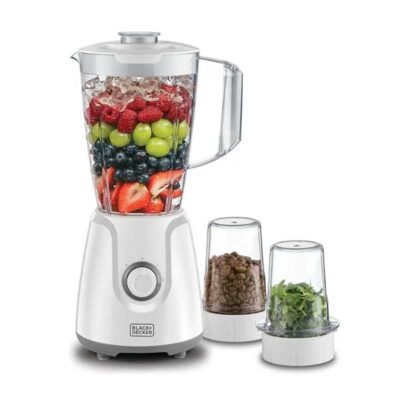 BLACK+DECKER 400W Blender With 2 Grinder Mills – BX4000-B5 | Effortless Everyday Cooking