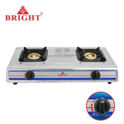 Bright 2 Burner Gas Cooker – BR-8700 | Efficient Cooking with Lasting Performance