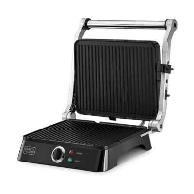 BLACK+DECKER Contact Grill 1400W – CG1400-B5 – Delicious Healthy Grilling Made Easy