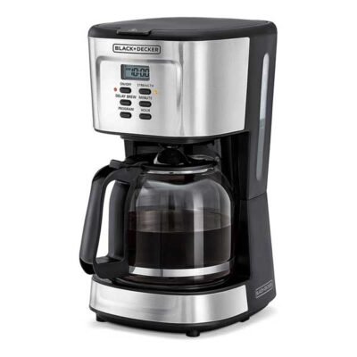 Black+Decker 900W 12 Cup Programmable Coffee Maker with LCD Display – DCM85-B5 | Effortless Brewing, Delightful Coffee