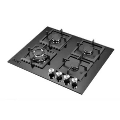 Euro 4 Burner Glass Cooker Hob – Black – EUCTG60BK/Q | Effortless and Stylish Cooking