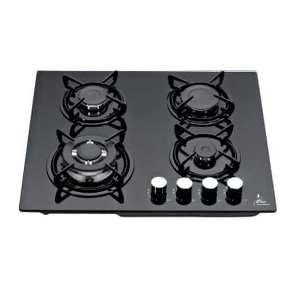 Clear 4 Burner Glass Cooker Hob - F4-B60 | Reliable & Stylish Cooking with Auto Ignition and Flame Failure Protection 1 Clear 4 Burner Glass Cooker Hob