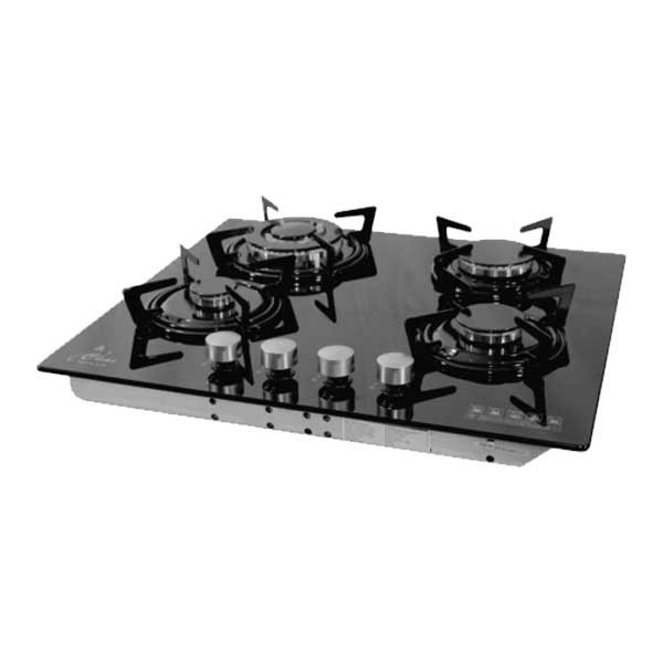 Clear 4 Burner Glass Cooker Hob - F4-B60 | Reliable & Stylish Cooking with Auto Ignition and Flame Failure Protection 4 Clear 4 Burner Glass Cooker Hob