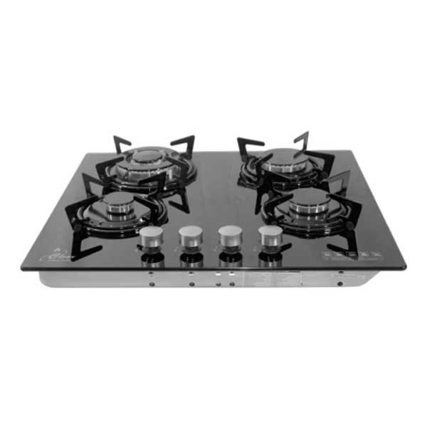 Clear 4 Burner Glass Cooker Hob - F4-B60 | Reliable & Stylish Cooking with Auto Ignition and Flame Failure Protection 2 Clear 4 Burner Glass Cooker Hob