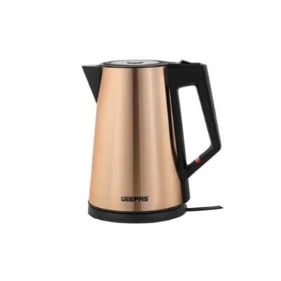 Geepas 1.7L Stainless Steel Electric Kettle – GK38033 – Powerful Safe Boiling Performance