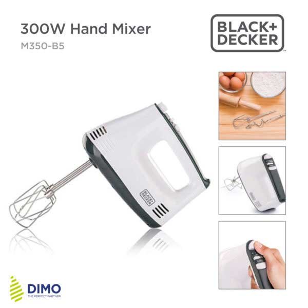 BLACK+DECKER 300W Hand Mixer - OGB-M350-B5 | Effortless and Enjoyable Baking 4 BLACK+DECKER 300W Hand Mixer