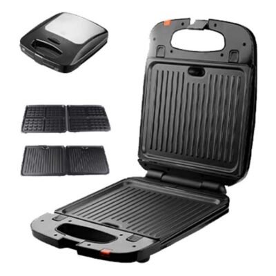 Mitshu 3 In 1 Sandwich / Waffle / Grill Maker 1200W – MSGW-229 | Delicious Versatile Cooking Made Easy