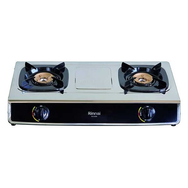 Rinnai 2 Burner Gas Cooker RV-210RI – Powerful & Reliable Kitchen Cooking Solution 2 Rinnai 2 Burner Gas Cooker