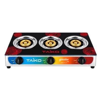 Kitchen Essentials 148 Taiko 3 Burner Gas Cooker Glassline – TGL-303 | Efficient and Stylish Cooking