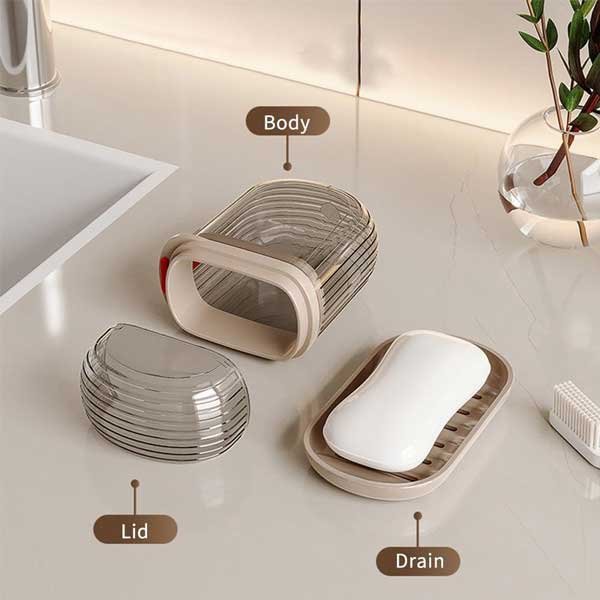 Transparent Travel Soap Box | Ultimate Convenience for Effortless Organisation 5 Transparent Travel Soap Box