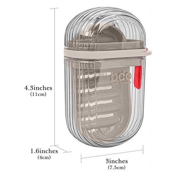 Transparent Travel Soap Box | Ultimate Convenience for Effortless Organisation 4 Transparent Travel Soap Box
