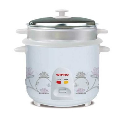 Wipro 2.8L Rice Cooker (2 Kg) 1000W – WRC-28000 | Powerful Efficient Large Capacity Family Cooking Solution
