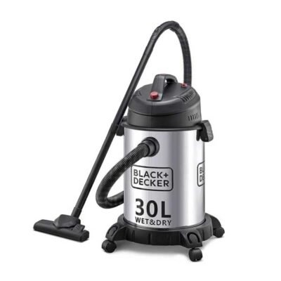 BLACK+DECKER 30L Wet and Dry Vacuum Cleaner – WV1610-B5 | Powerful Stainless Steel Cleaning Performance