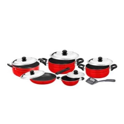 WIPRO 11pcs Cookware Set with Stainless Steel Lid – WP-GSS11PCS | Premium & Elegant Non-Stick Cookware Set