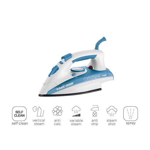 Black+Decker 2200W Steam Iron - X2000-B5 | Ultimate Results You Will Love 3 Black+Decker 2200W Steam Iron