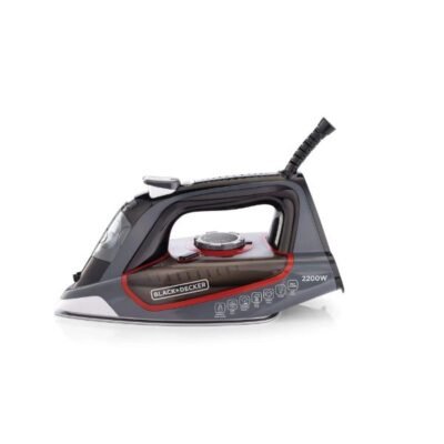 Black+Decker 2200W Steam Iron with Ceramic Soleplate – X2050-B5 – Powerful Wrinkle Removal