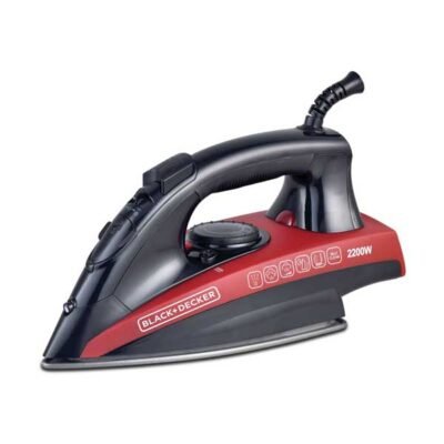 BLACK+DECKER 2200W Steam Iron with Non-Stick Soleplate – X2200-B5 | Advanced, Effortless Garment Care