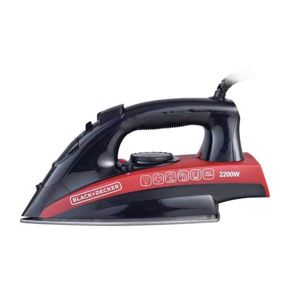 BLACK+DECKER 2200W Steam Iron with Non-Stick Soleplate - X2200-B5 | Advanced, Effortless Garment Care 3 Black+Decker 2200W Steam Iron
