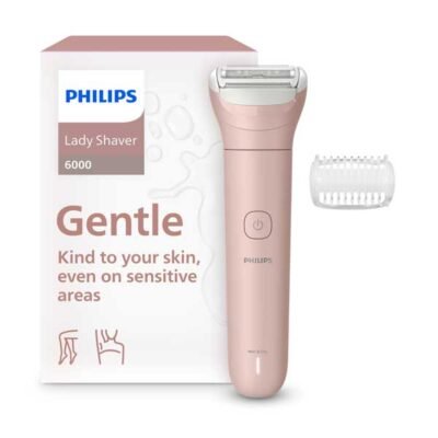 Philips Lady Shaver Series 6000 – BRL128/10 | Delightful Smooth Shaving for Comfortable Body Grooming