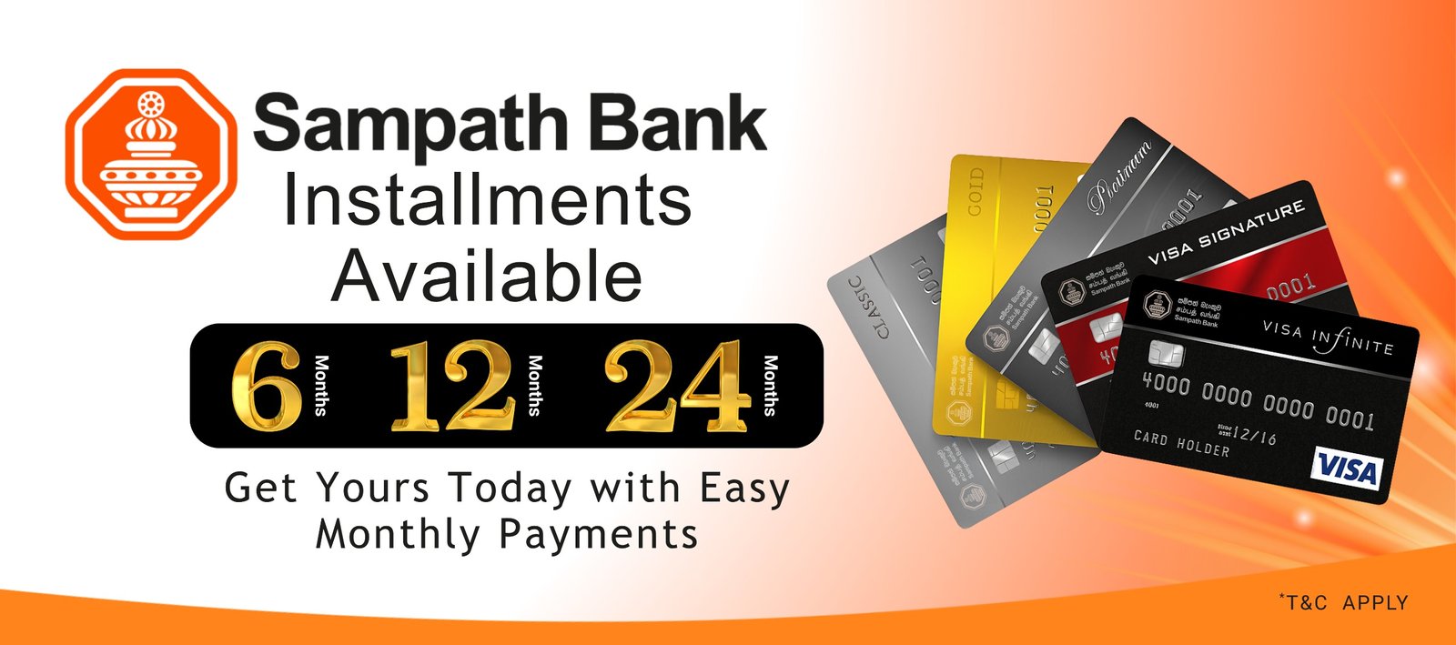 Sampath Bank EMI Banner